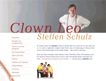 Tablet Screenshot of clown-leo.de